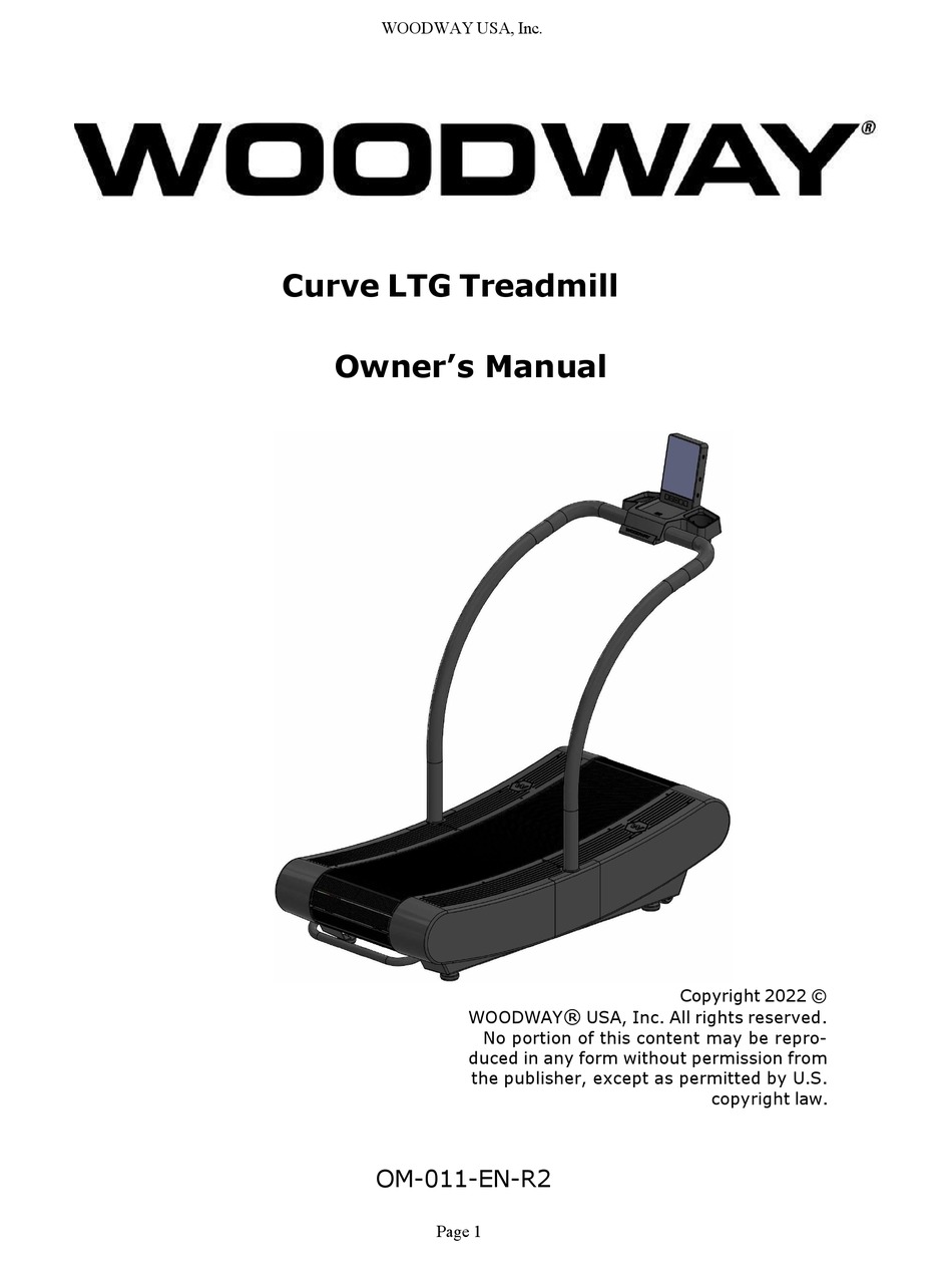 WOODWAY CURVE LTG OWNER'S MANUAL Pdf Download ManualsLib