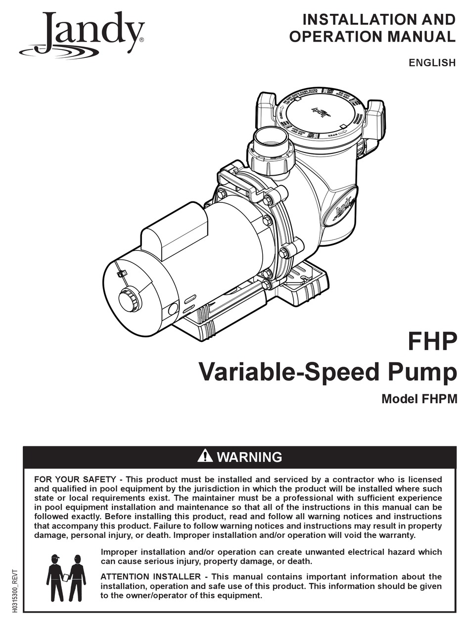 Jandy Manuals Use Links