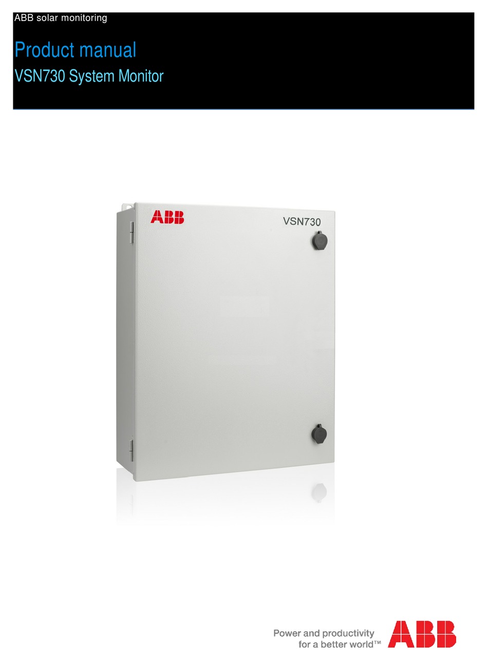 ABB VSN730 PRODUCT MANUAL Pdf Download ManualsLib
