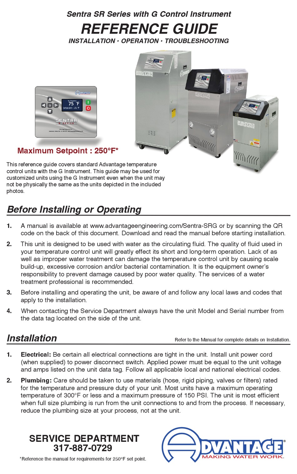 ADVANTAGE SENTRA SR SERIES REFERENCE MANUAL Pdf Download ManualsLib