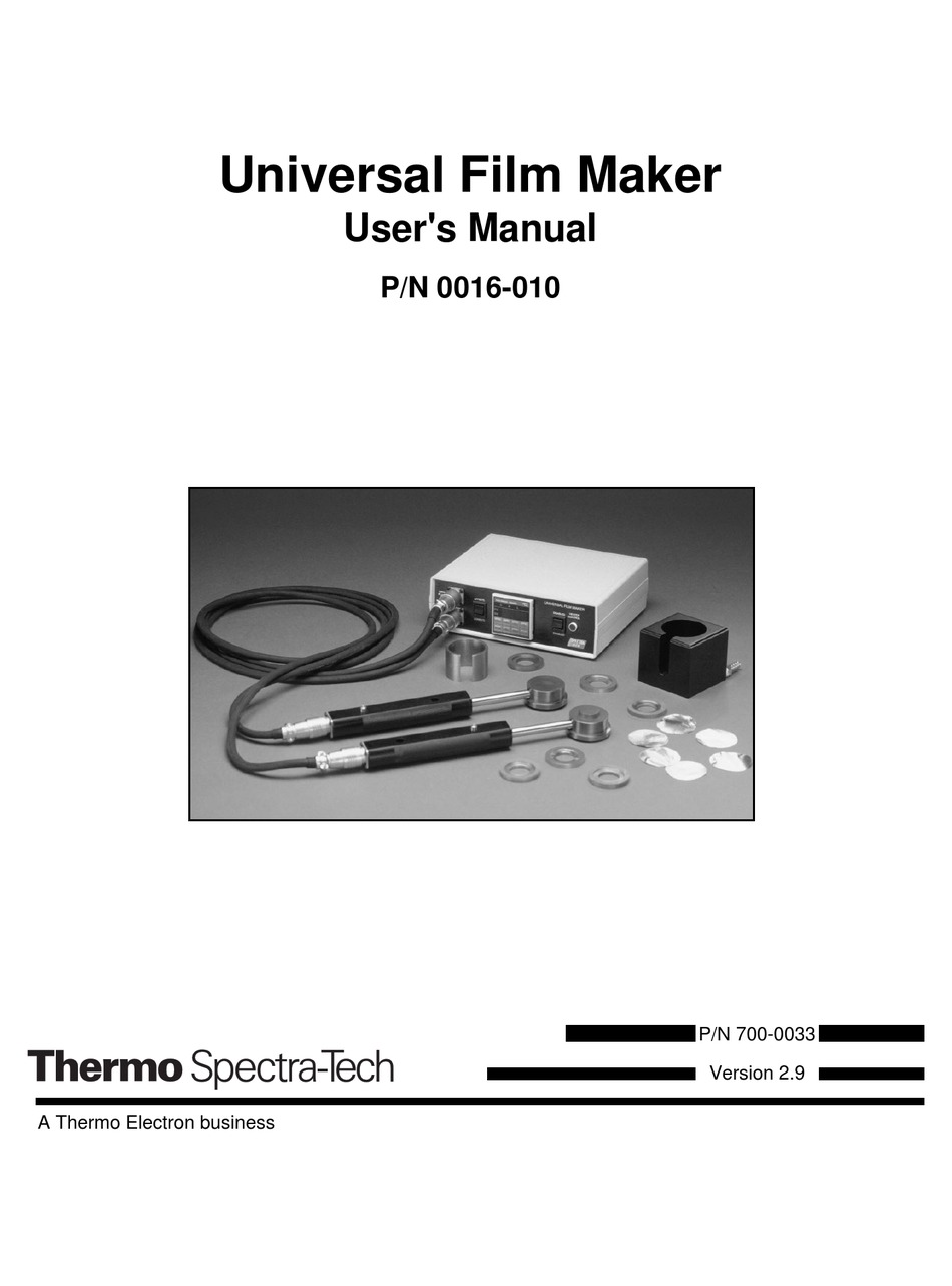 THERMO ELECTRON 0016010 USER MANUAL Pdf Download ManualsLib
