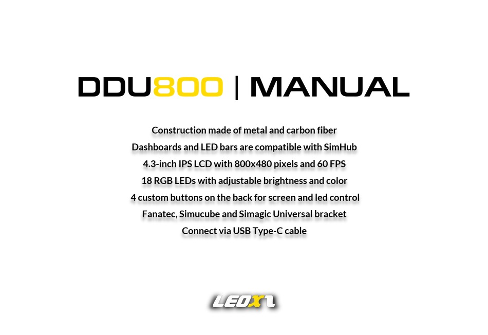 LEOXZ DDU800 MANUAL Pdf Download ManualsLib
