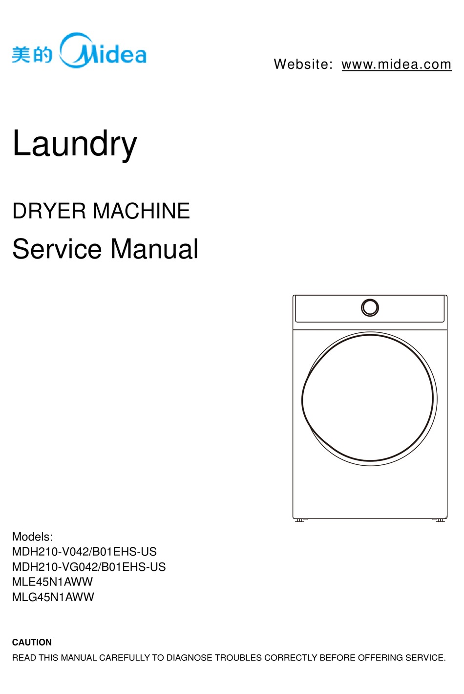 MIDEA MDH210-V042/B01EHS-US SERVICE MANUAL Pdf Download | ManualsLib