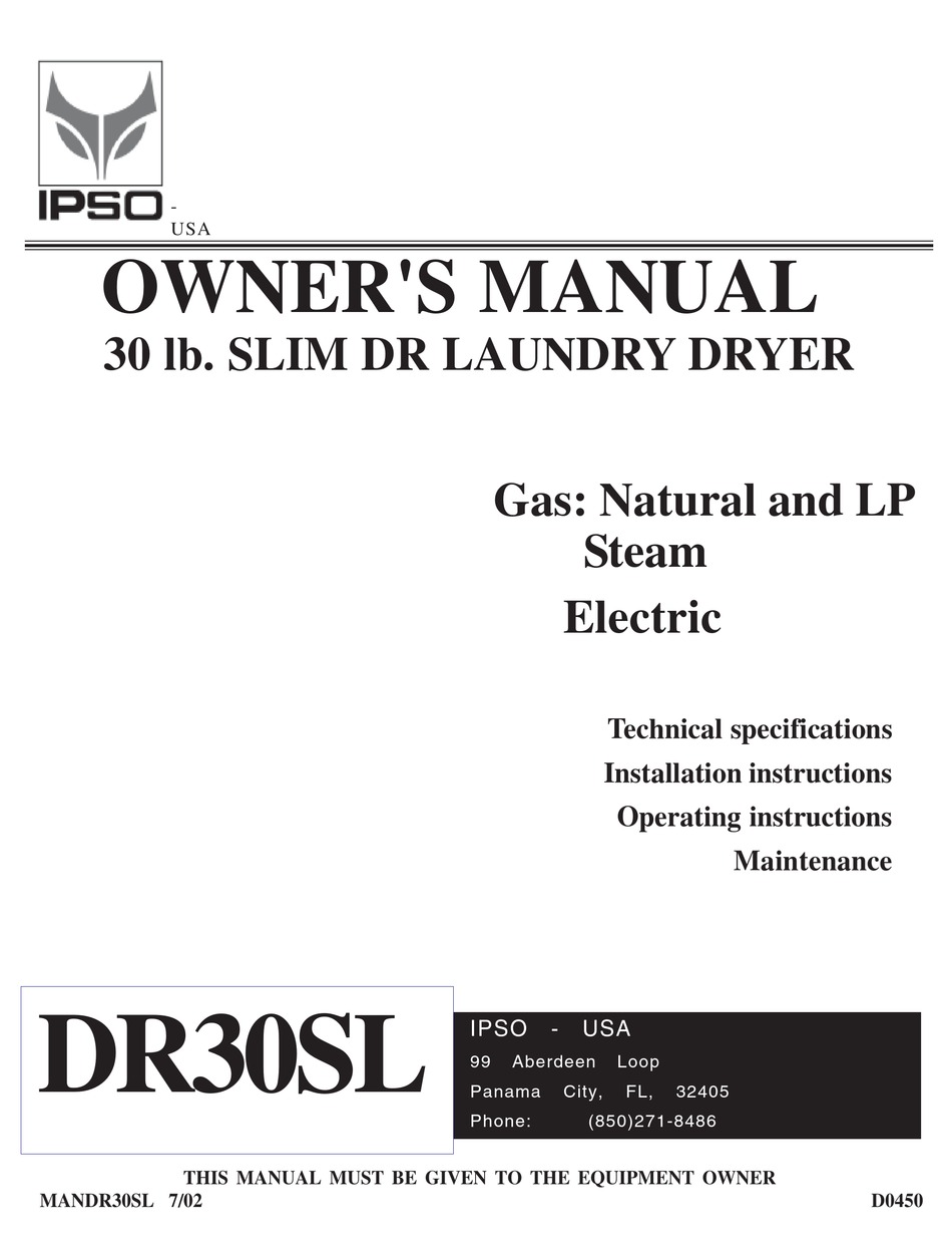 IPSO DR30SL OWNER