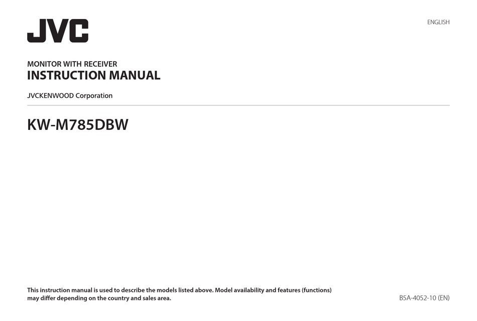 Jvc Kw M Dbw Instruction Manual Pdf Download Manualslib