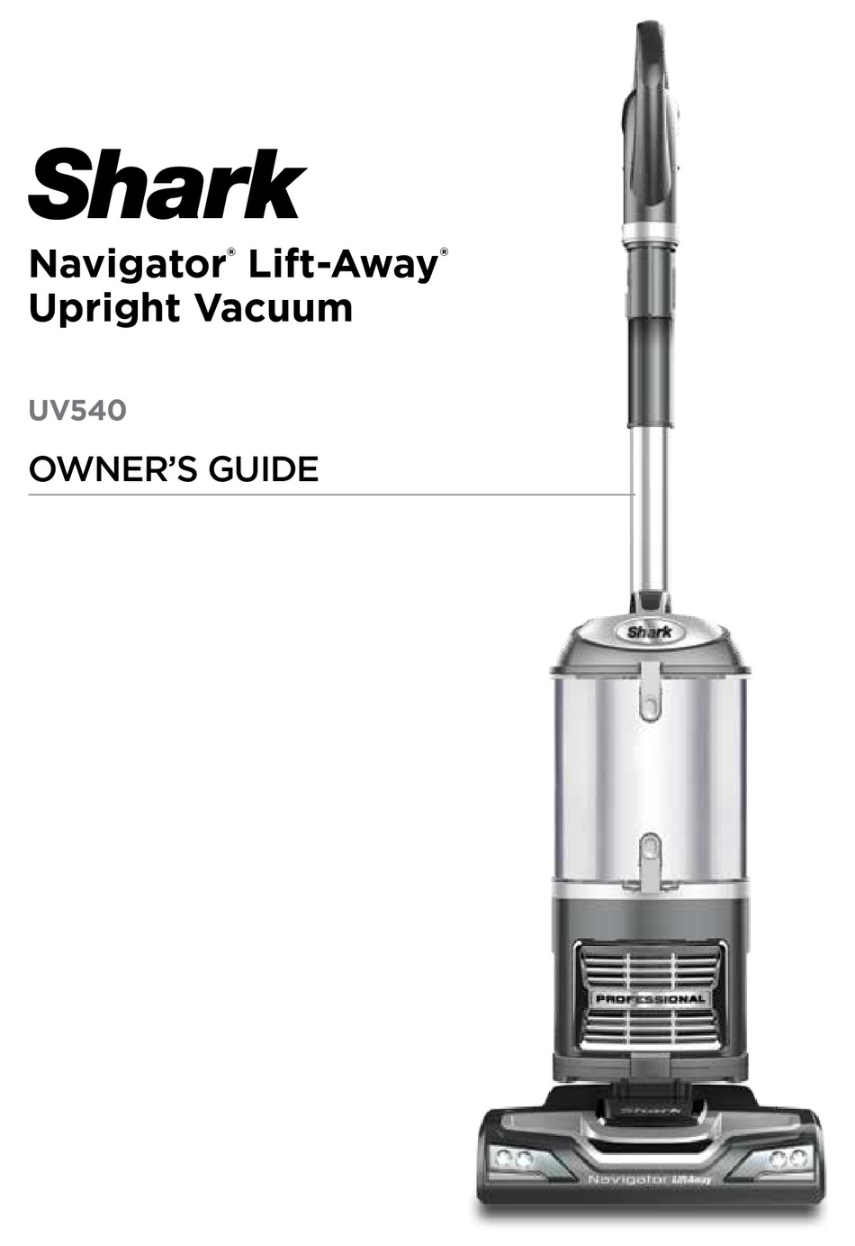 SHARK UV540 SERIES OWNER'S MANUAL Pdf Download ManualsLib