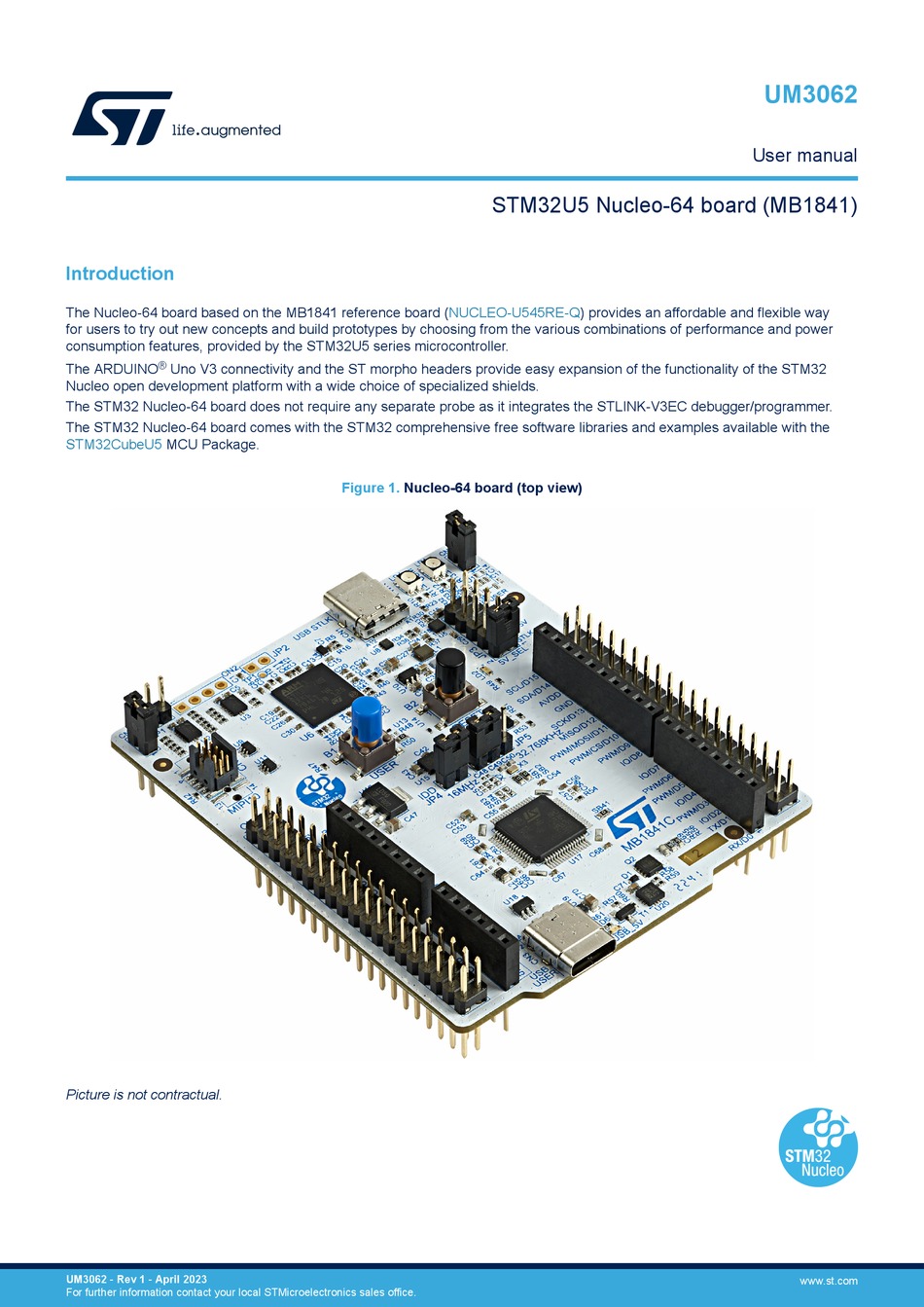 St Stm U Nucleo User Manual Pdf Download Manualslib