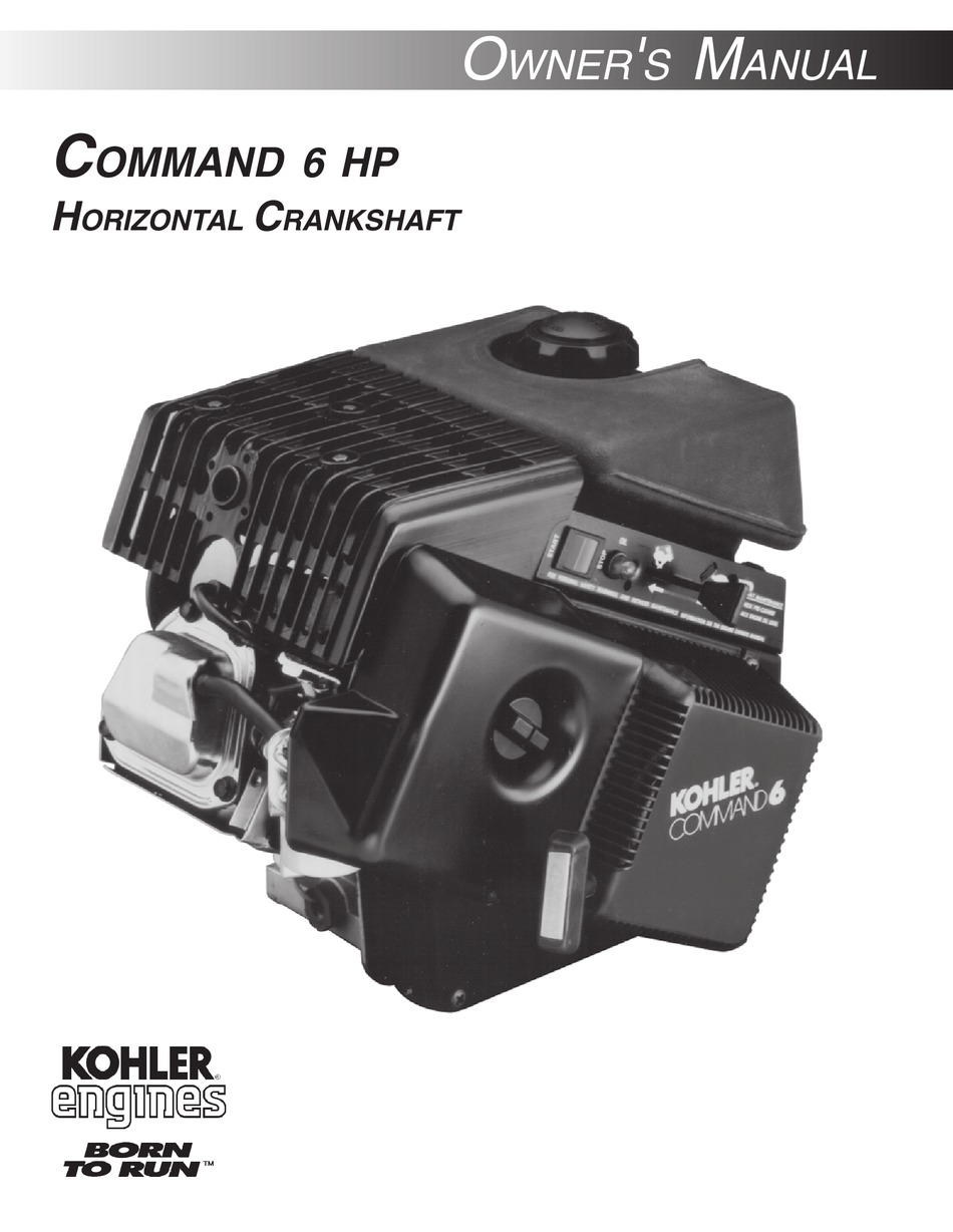 KOHLER COMMAND 6 HP OWNER'S MANUAL Pdf Download ManualsLib