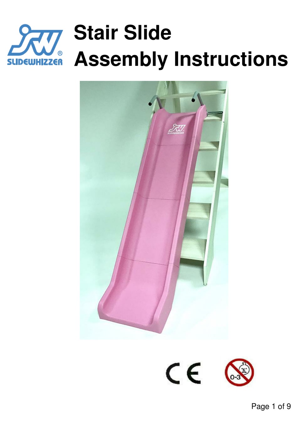 SLIDEWHIZZER STAIR SLIDE ASSEMBLY INSTRUCTIONS MANUAL Pdf Download