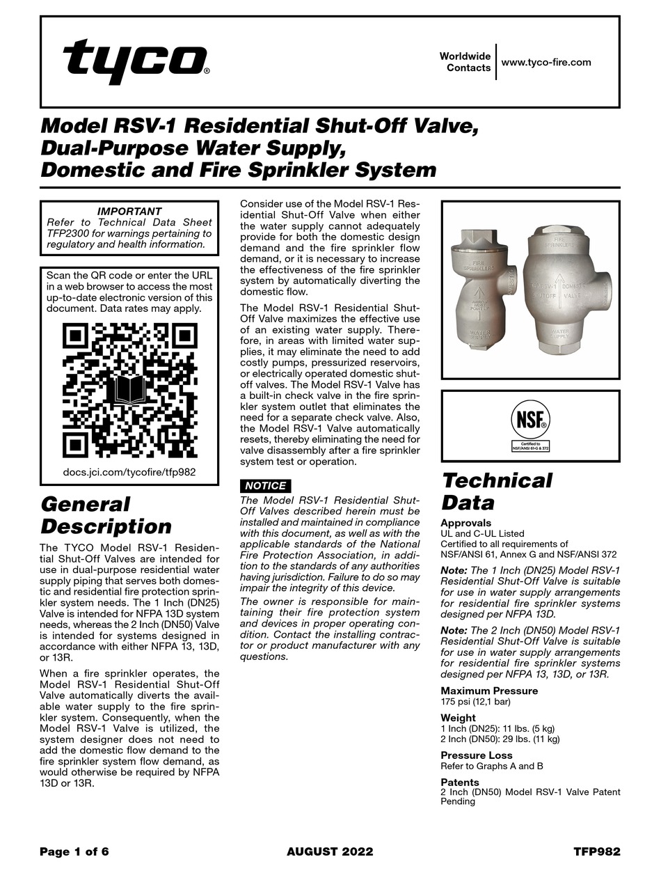 JOHNSON CONTROLS TYCO RSV-1 QUICK START MANUAL Pdf Download | ManualsLib