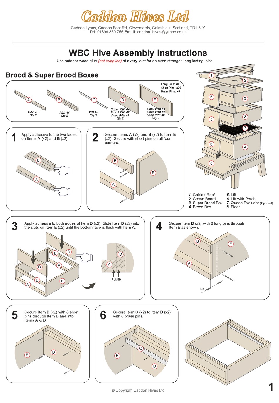 CADDON HIVES WBC HIVE ASSEMBLY INSTRUCTIONS Pdf Download | ManualsLib