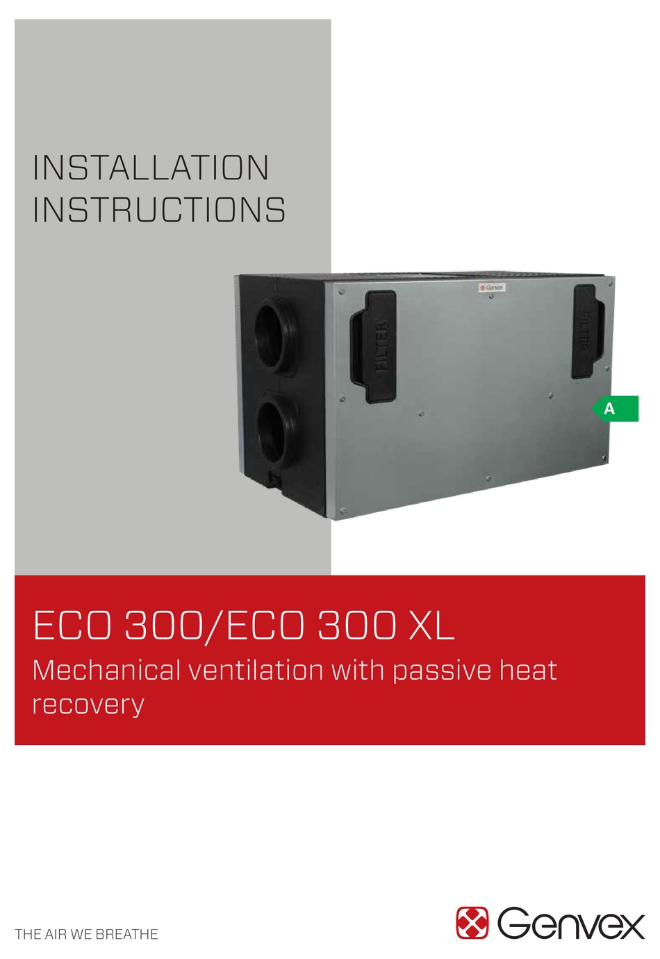 GENVEX ECO 300 INSTALLATION INSTRUCTIONS MANUAL Pdf Download ManualsLib