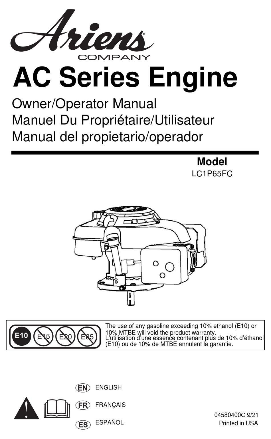 ARIENS AC SERIES OWNER