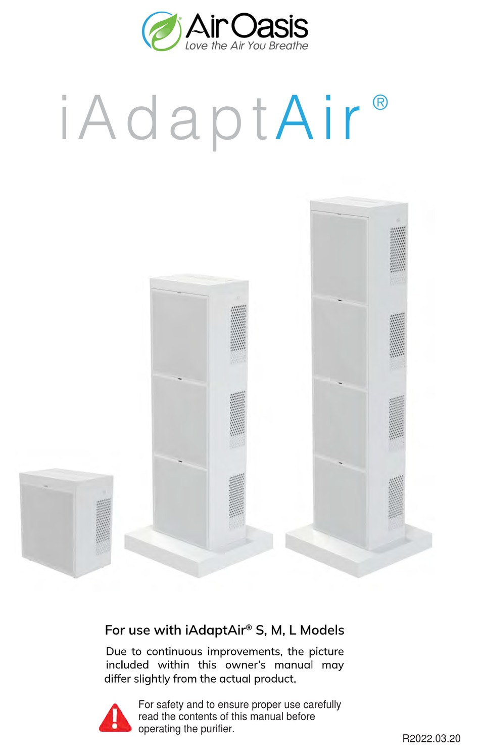 AIR OASIS IADAPT AIR S MANUAL Pdf Download ManualsLib