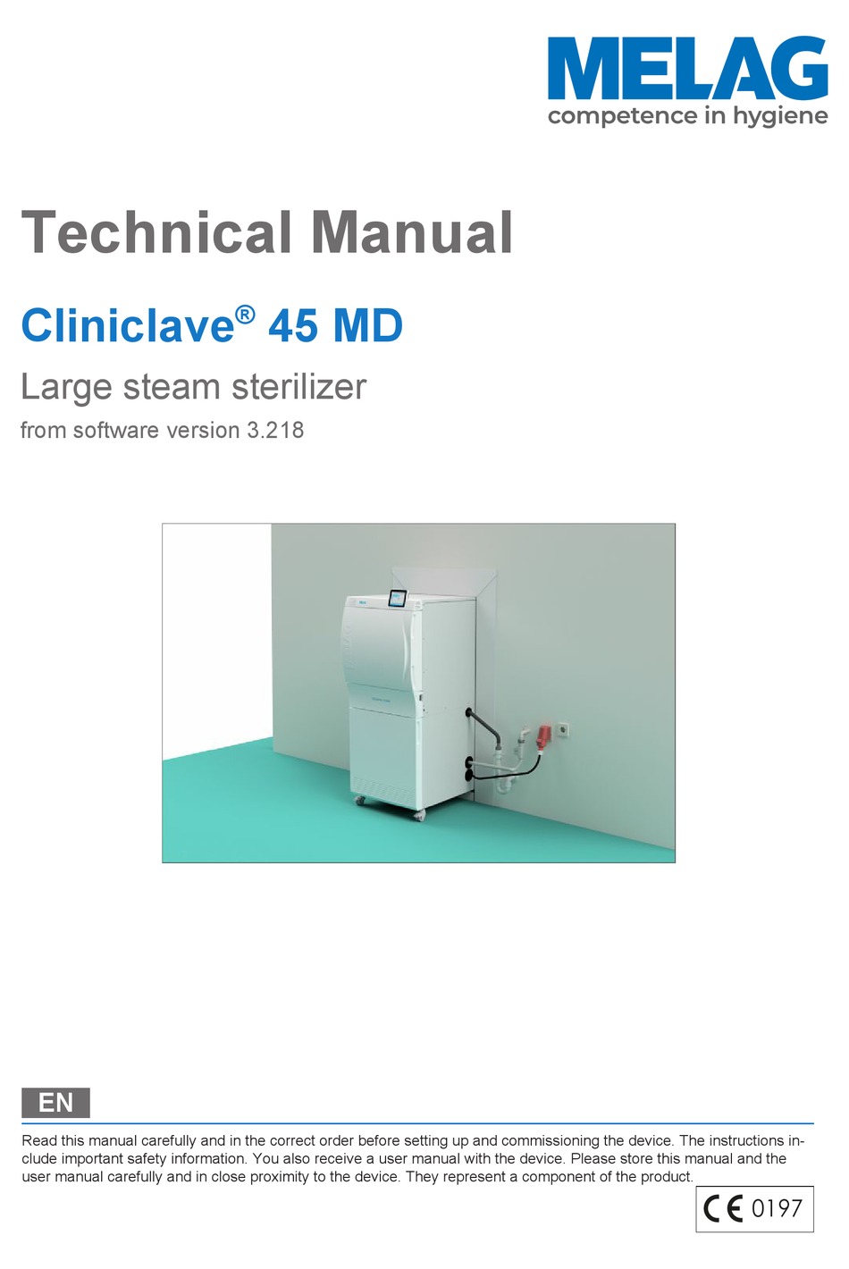 MELAG CLINICLAVE 45 MD TECHNICAL MANUAL Pdf Download ManualsLib