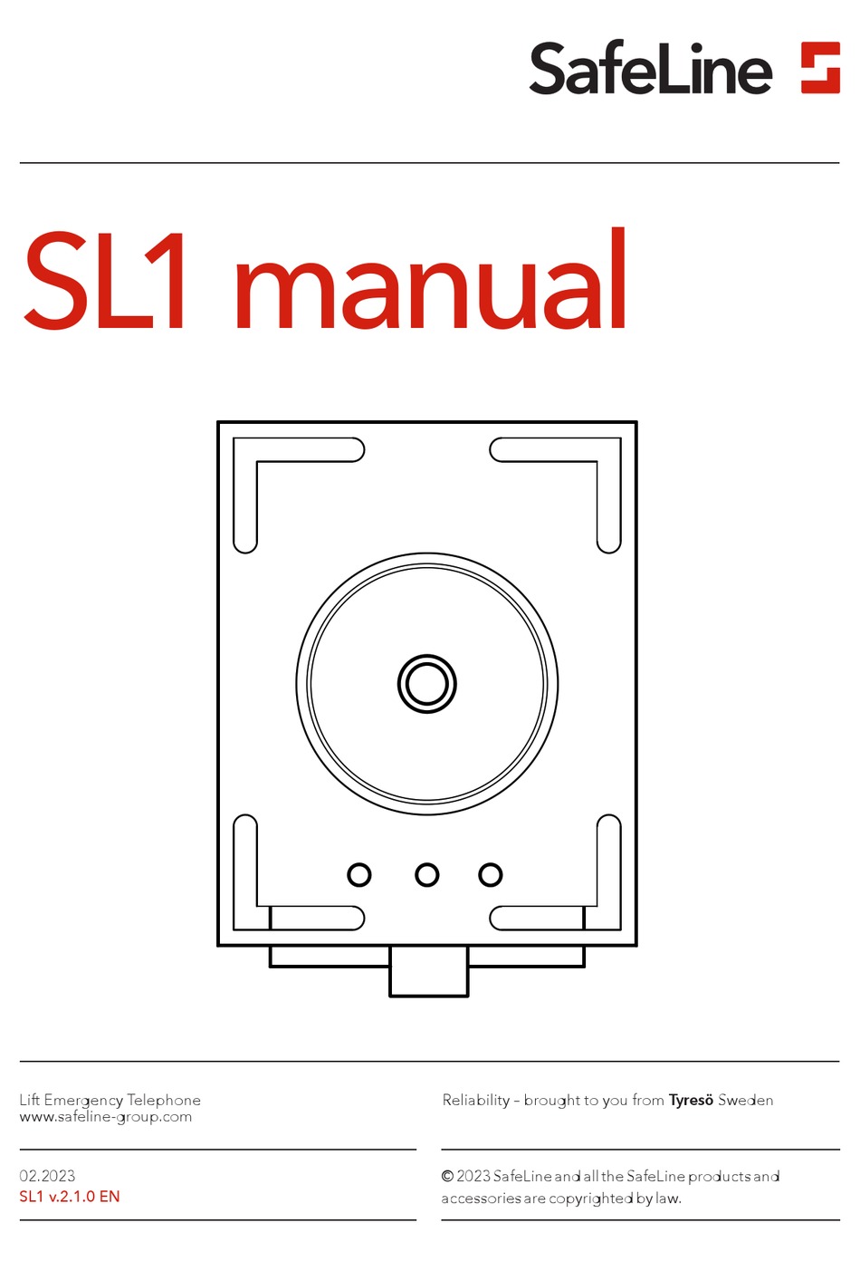SAFELINE SL1 MANUAL Pdf Download ManualsLib