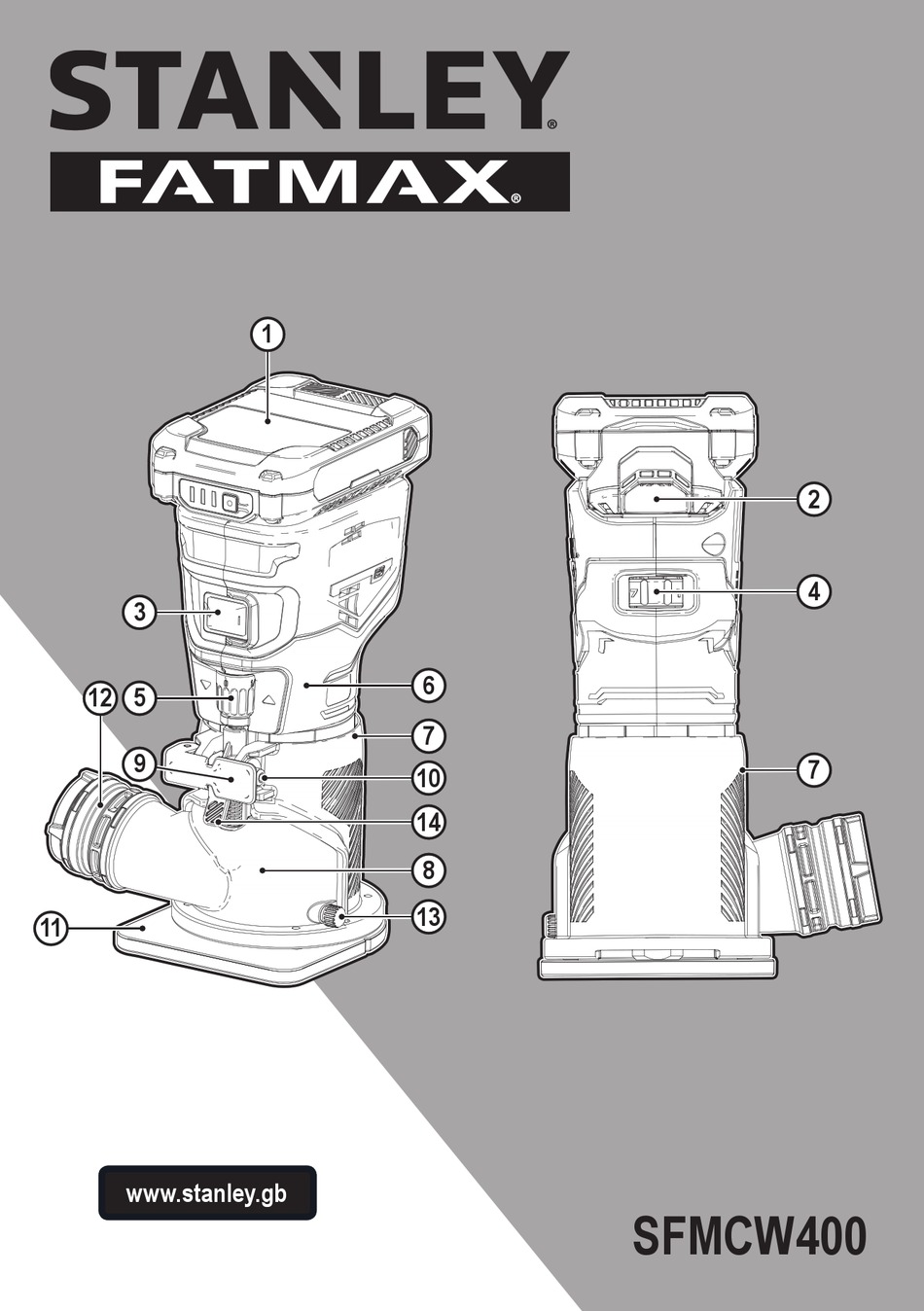 STANLEY FATMAX SFMCW400 ORIGINAL INSTRUCTIONS MANUAL Pdf Download