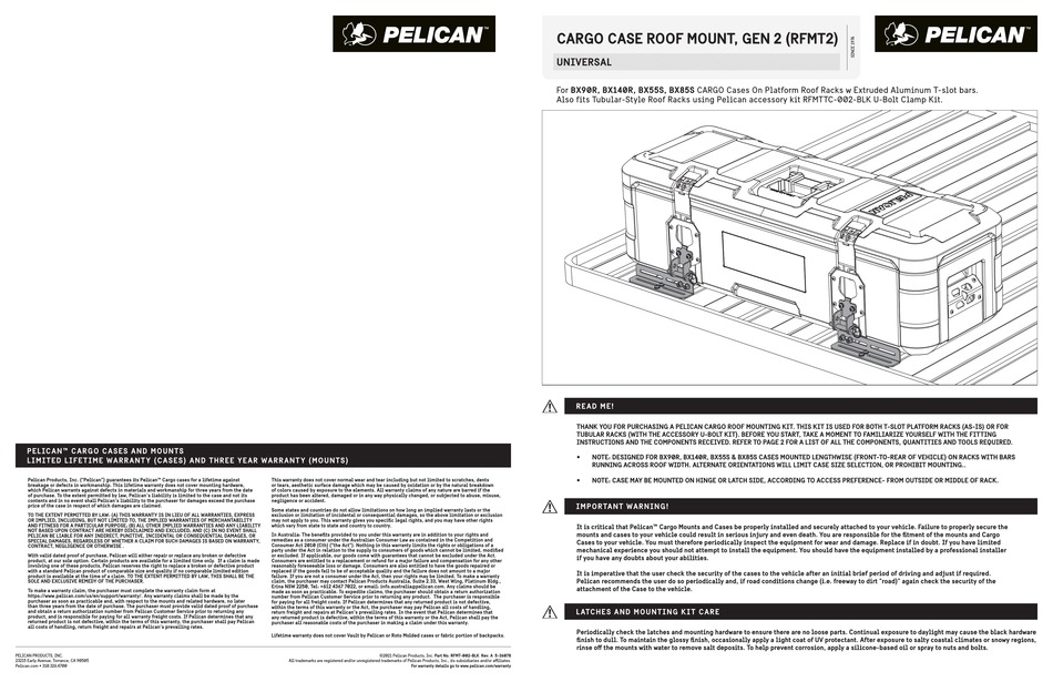 PELICAN RFMT2 QUICK START MANUAL Pdf Download ManualsLib