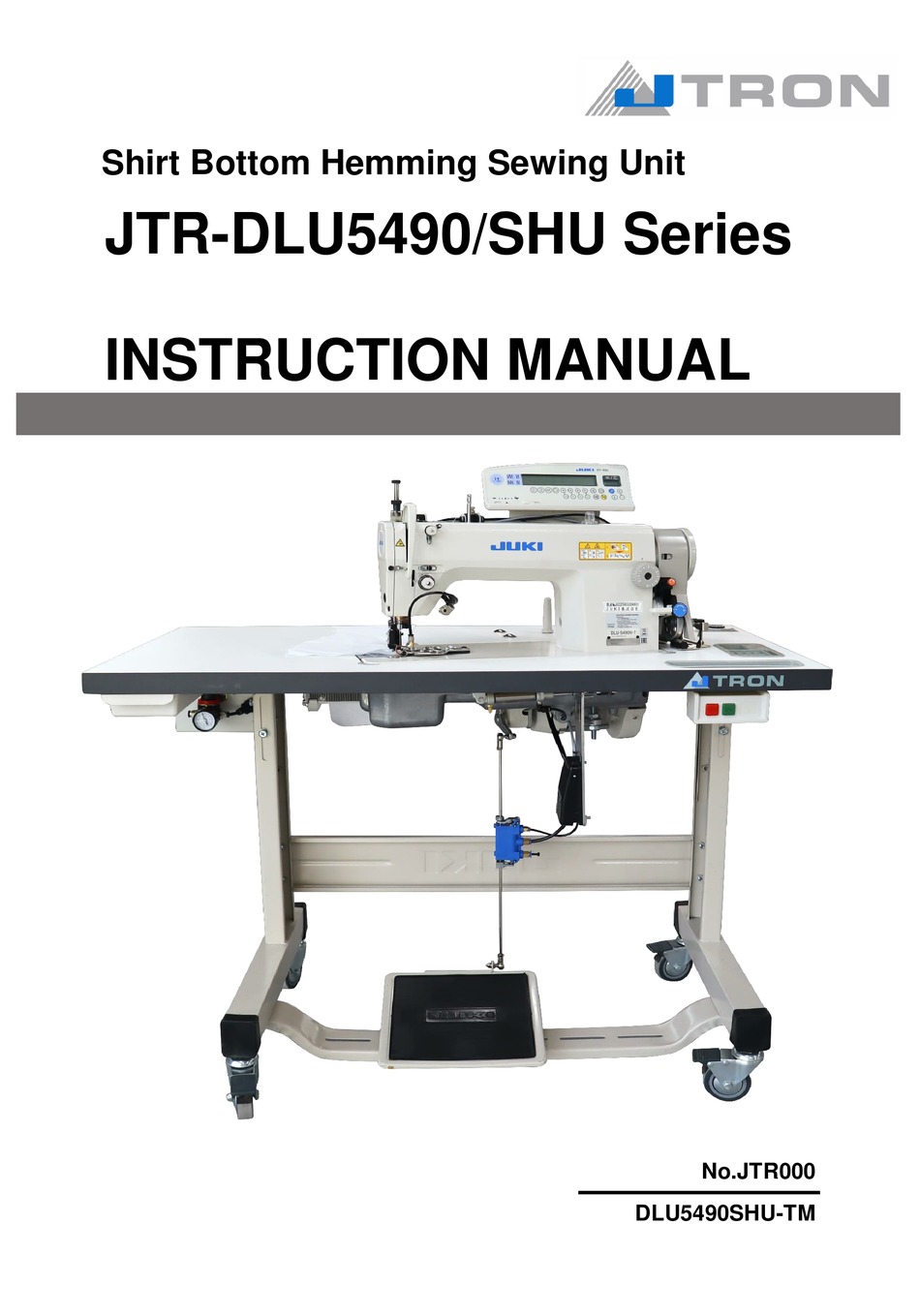 JUKI JTRON JTRDLU5490/SHU SERIES INSTRUCTION MANUAL Pdf Download