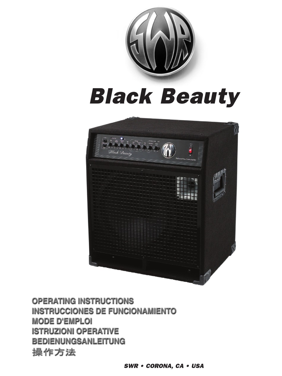 Swr Black Beauty Operating Instructions Manual Pdf Download Manualslib