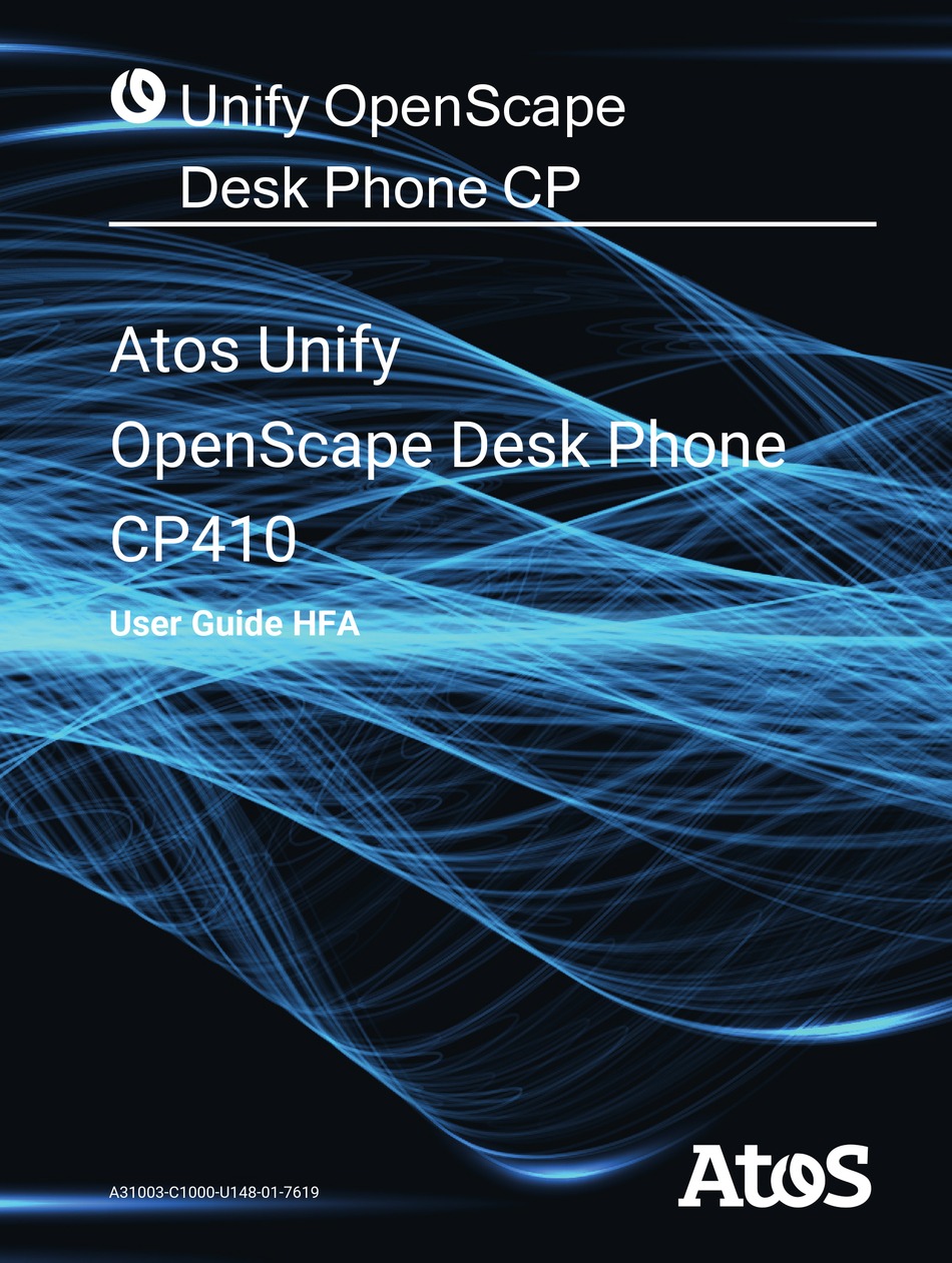 ATOS UNIFY OPENSCAPE CP410 USER MANUAL Pdf Download | ManualsLib