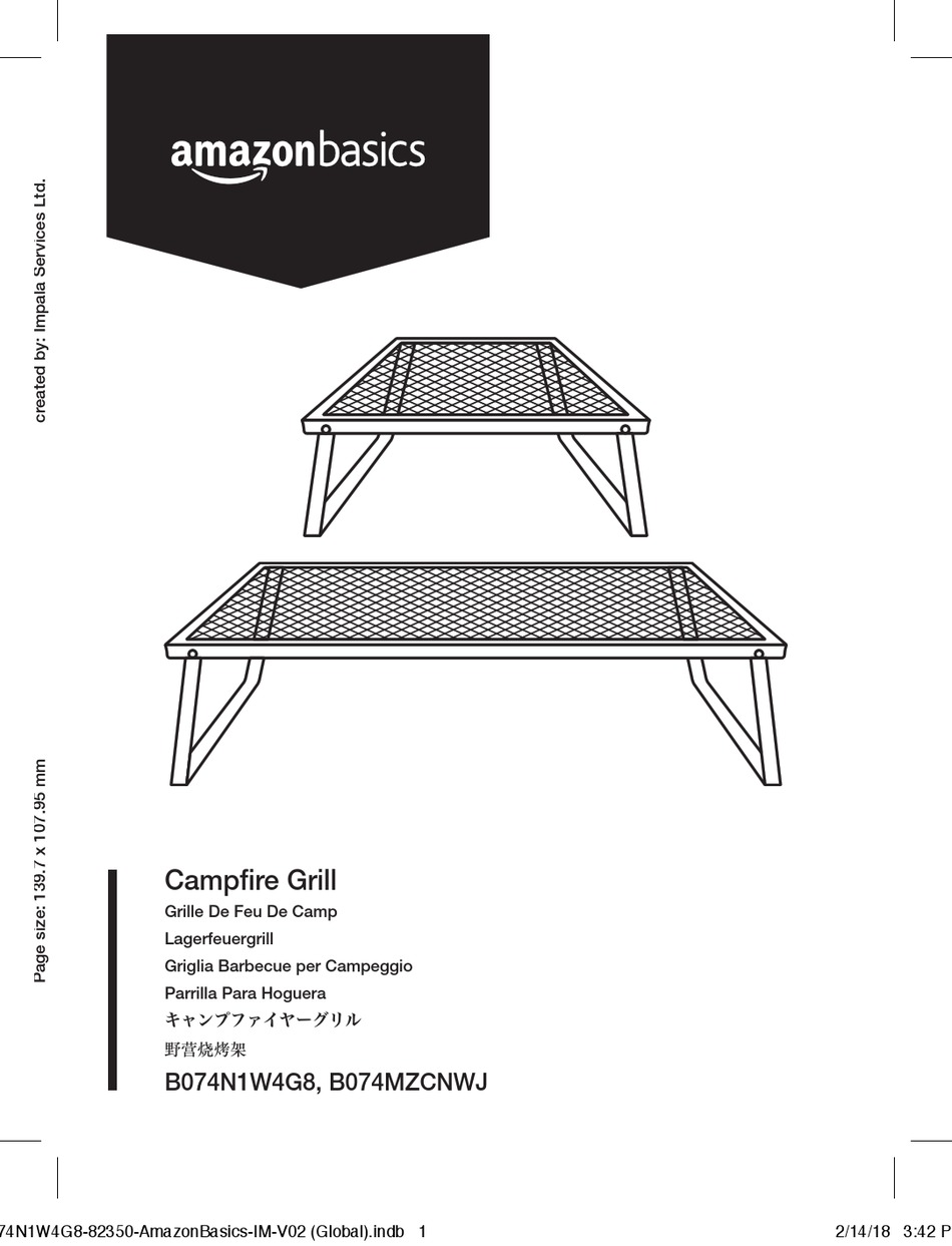 AMAZONBASICS B074N1W4G8 INSTRUCTION MANUAL Pdf Download ManualsLib
