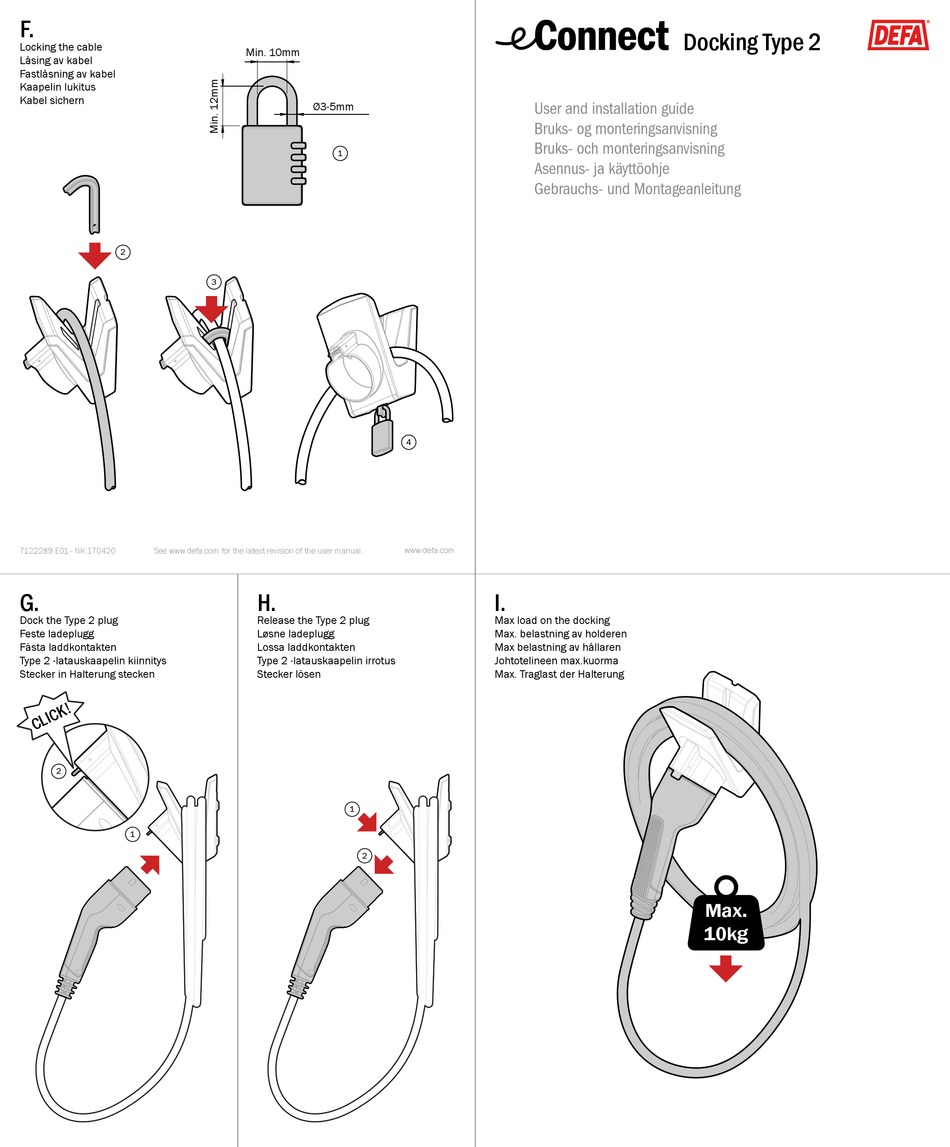 DEFA ECONNECT 2 USER AND INSTALLATION MANUAL Pdf Download ManualsLib