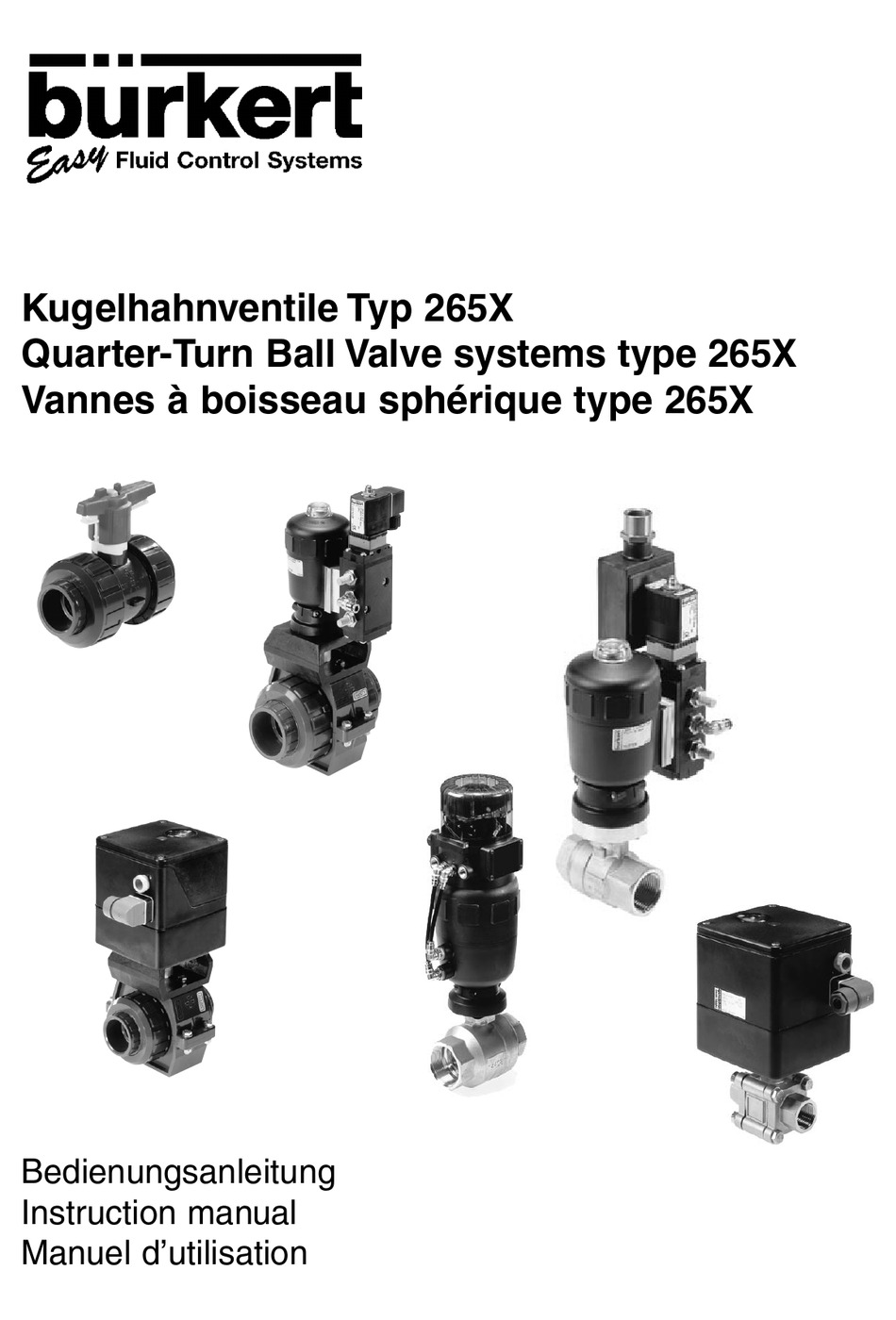 BURKERT 265X INSTRUCTION MANUAL Pdf Download ManualsLib