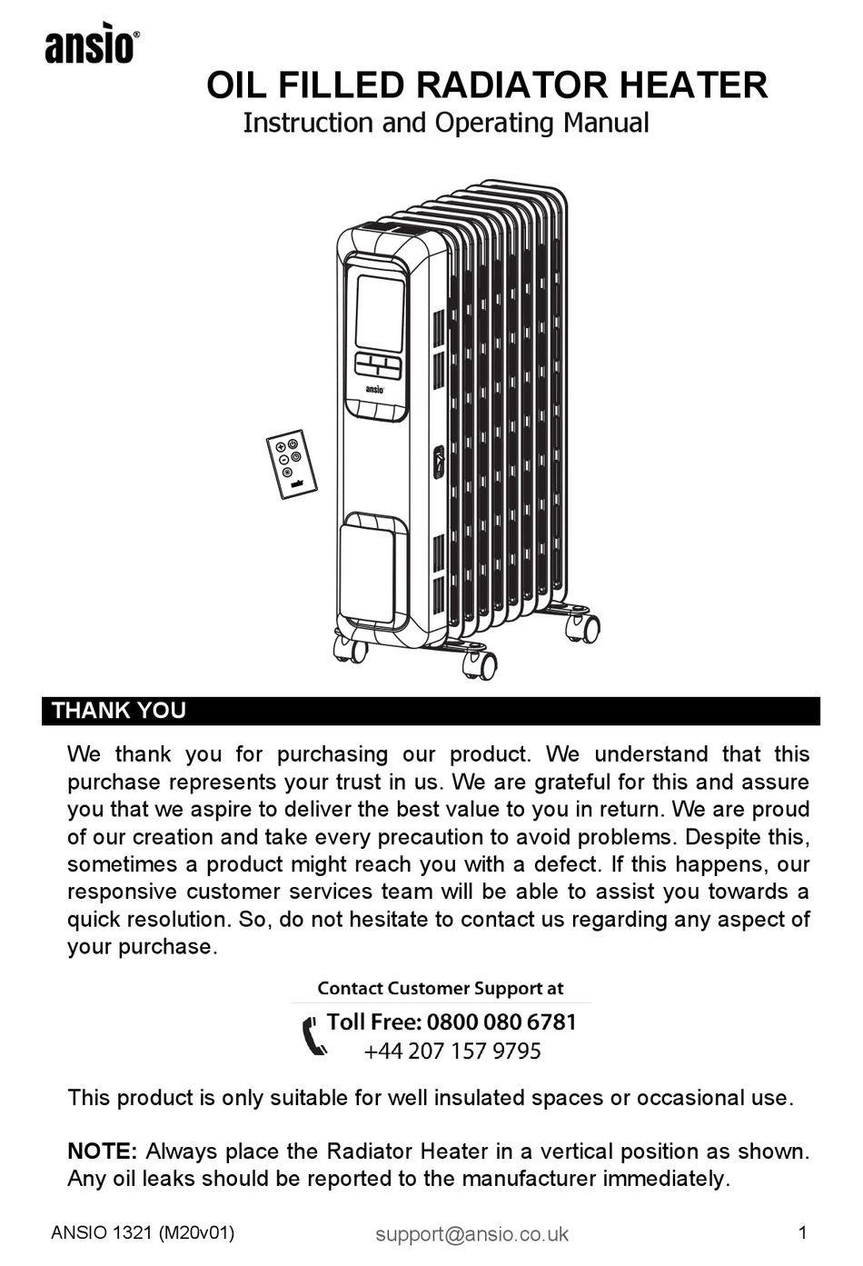 ANSIO 1321 INSTRUCTIONS AND OPERATING MANUAL Pdf Download ManualsLib