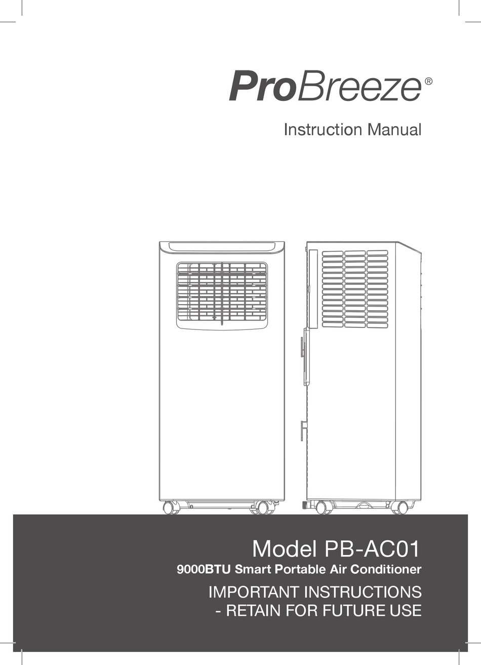PRO BREEZE PBAC01 INSTRUCTION MANUAL Pdf Download ManualsLib