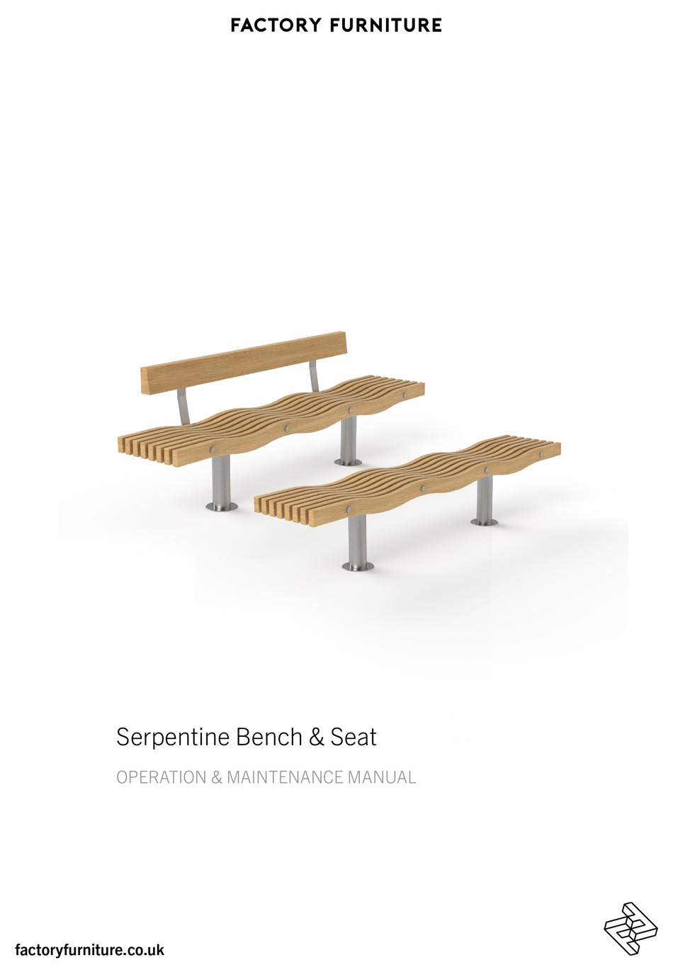 FACTORY FURNITURE SERPENTINE BENCH OPERATION & MAINTENANCE MANUAL Pdf