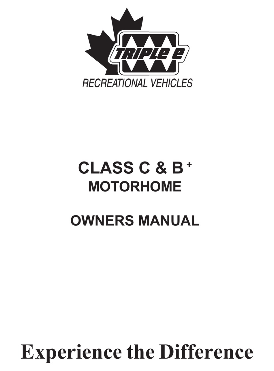 TRIPLE E CLASS C OWNER S MANUAL Pdf Download ManualsLib