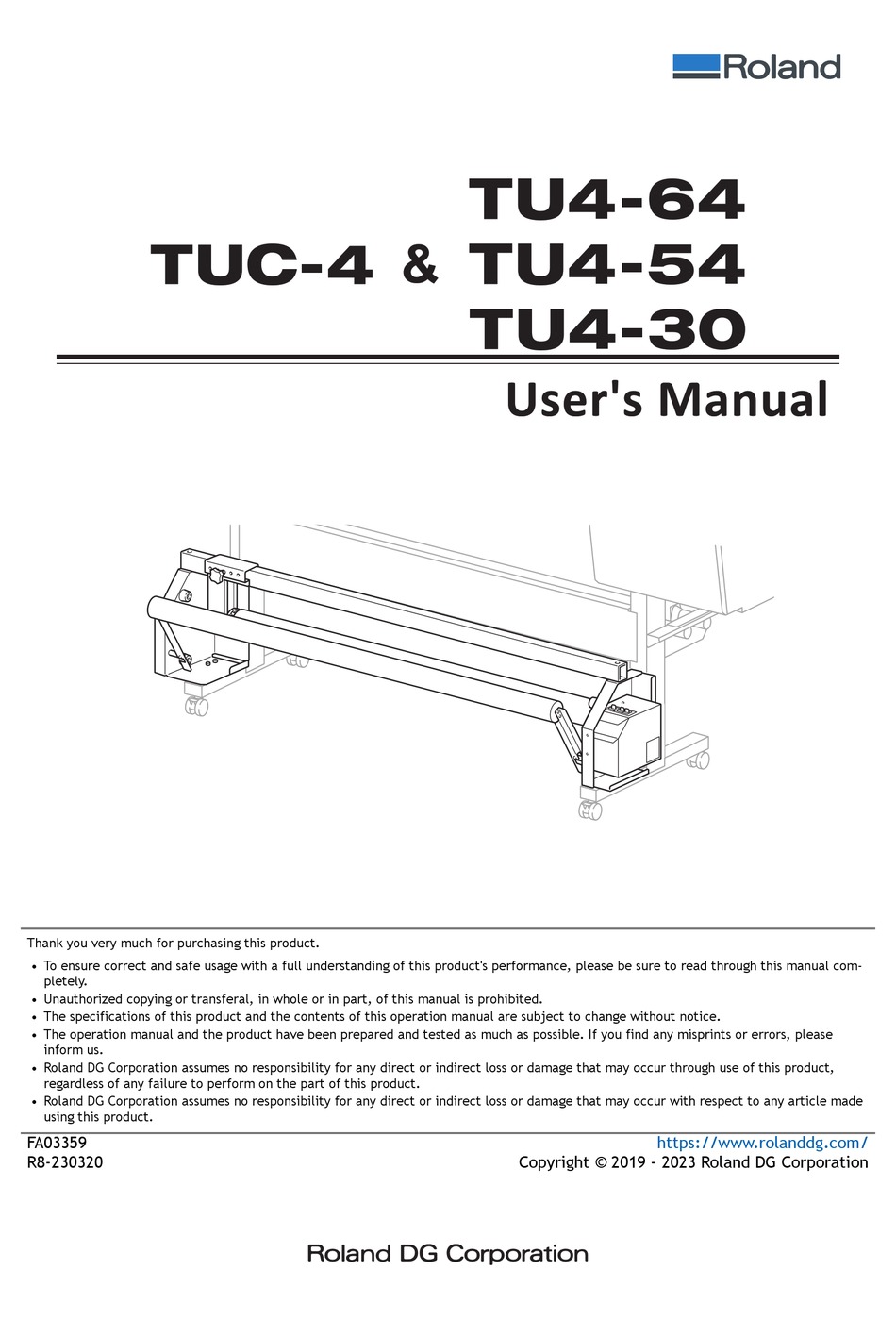 ROLAND TU4-64 USER MANUAL Pdf Download | ManualsLib