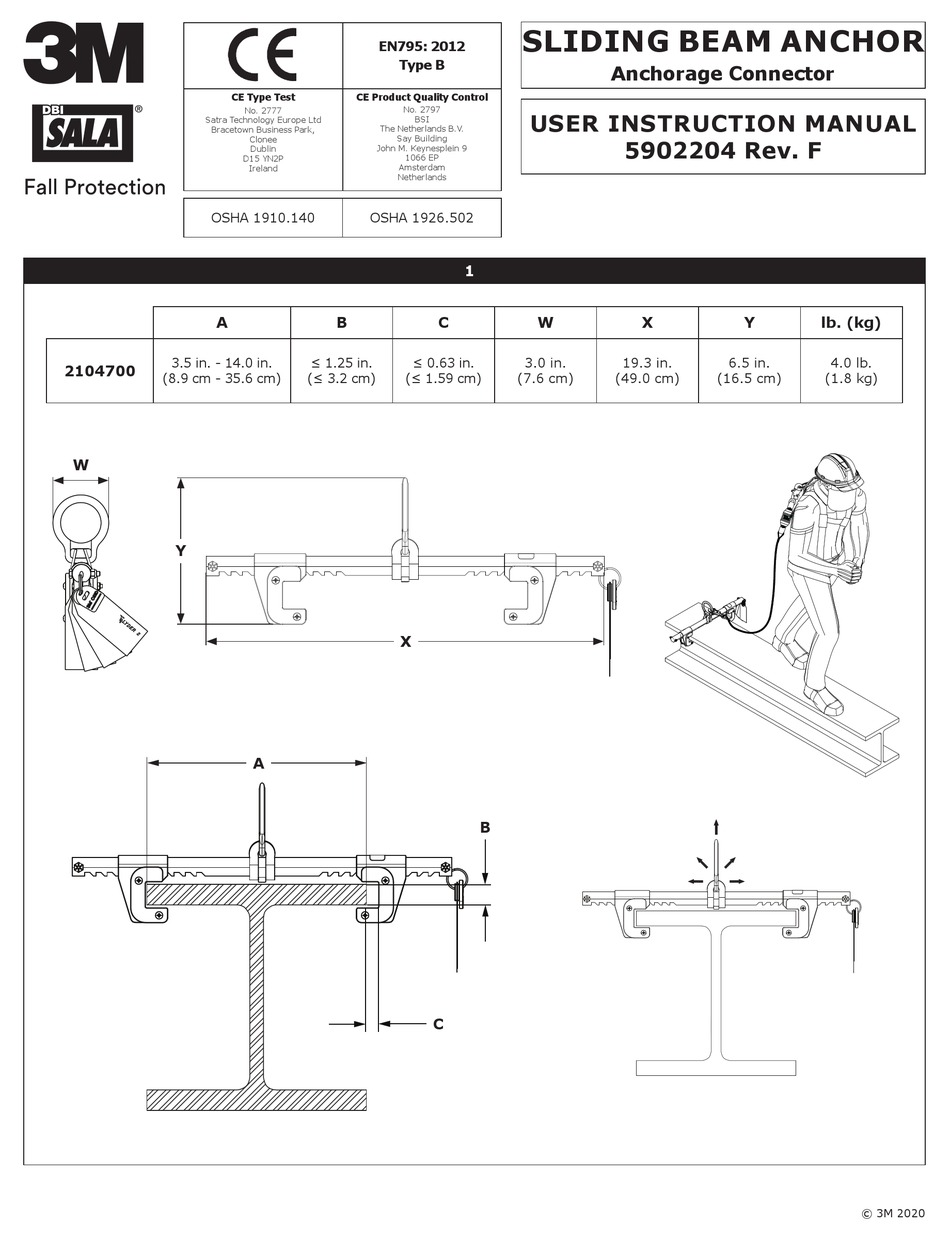 3M DBI SALA 2104700 USER INSTRUCTION MANUAL Pdf Download | ManualsLib