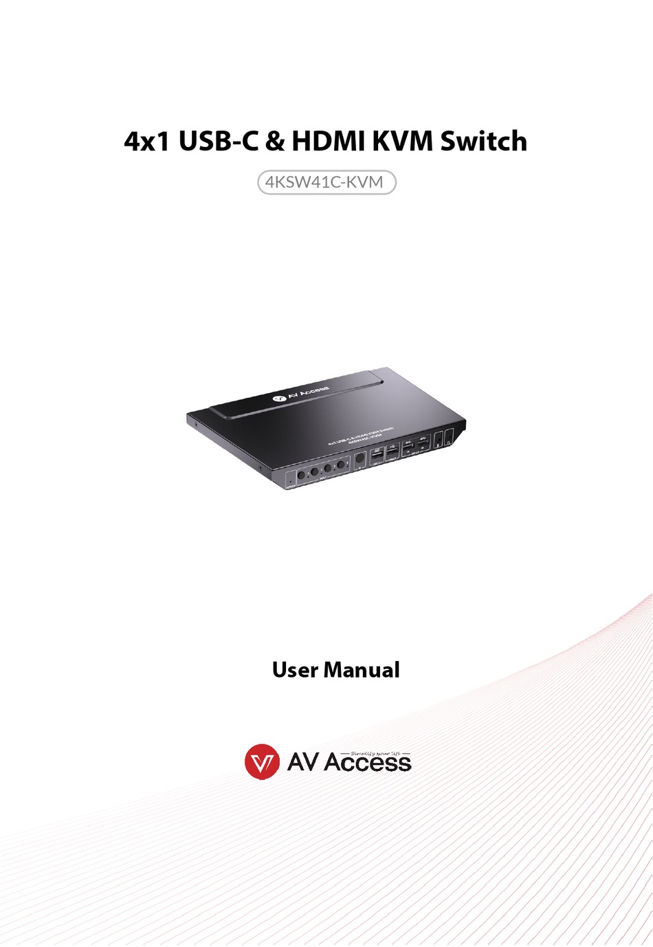 AV ACCESS 4KSW41CKVM USER MANUAL Pdf Download ManualsLib
