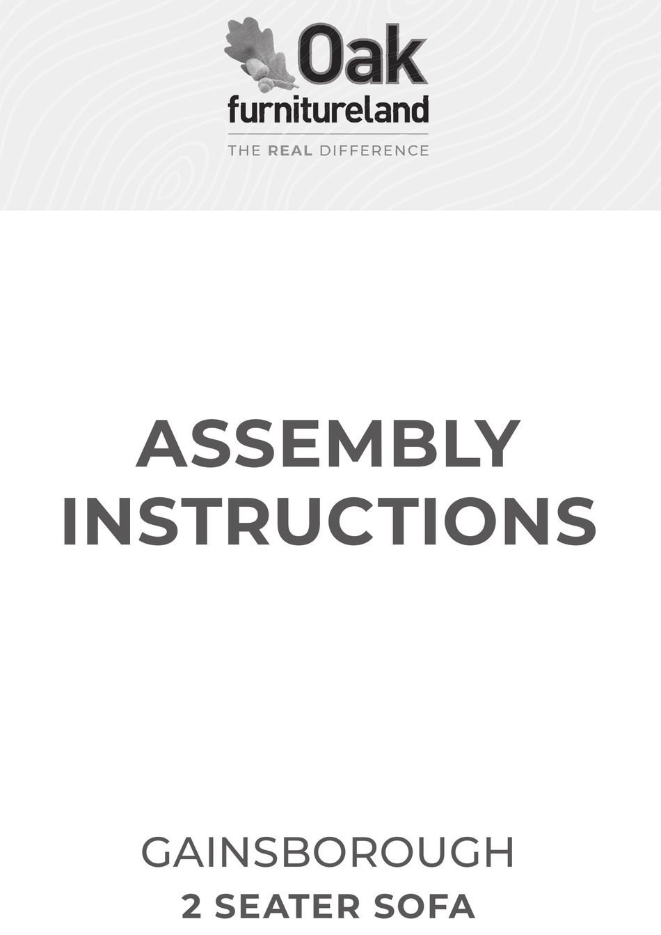 OAK GAINSBOROUGH ASSEMBLY INSTRUCTIONS MANUAL Pdf Download ManualsLib