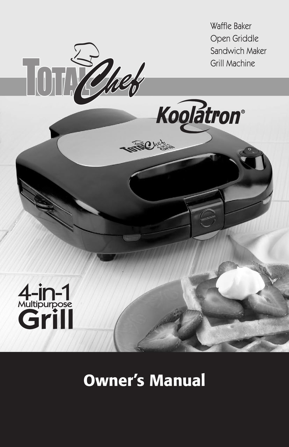 KOOLATRON TOTAL CHEF TCG08 OWNER'S MANUAL Pdf Download ManualsLib