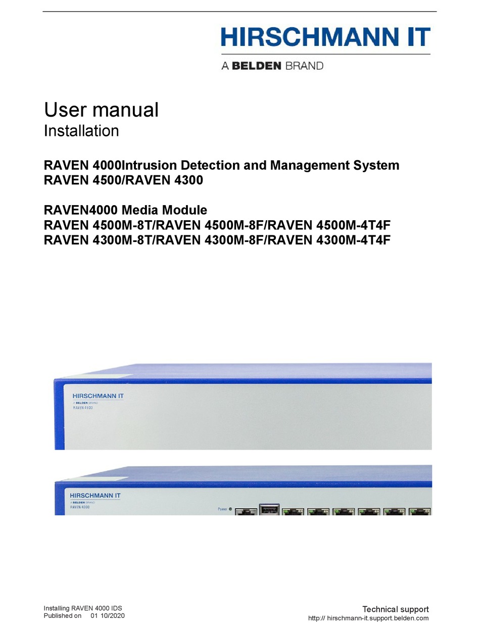 Belden Hirschmann It Raven User Manual Pdf Download Manualslib