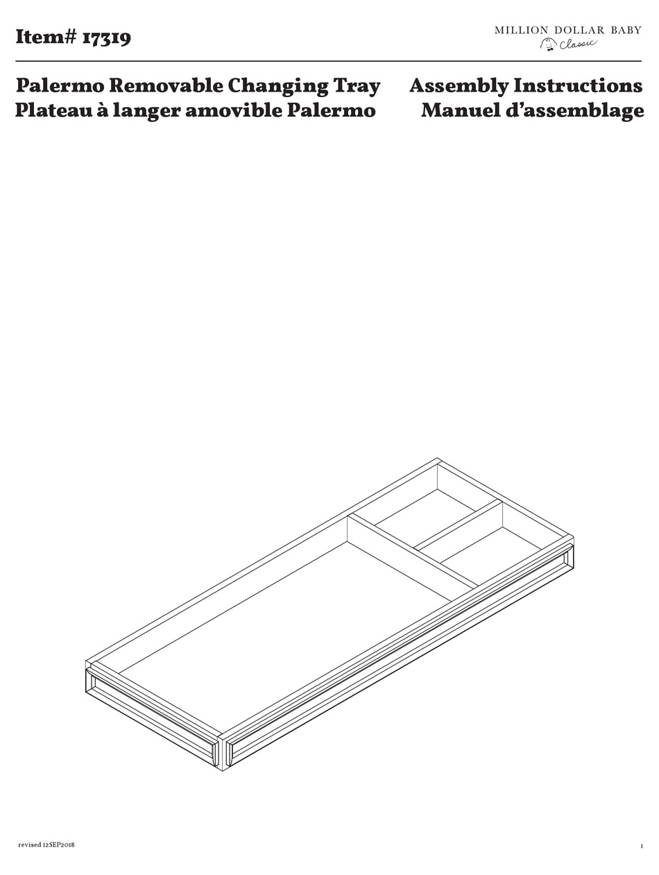 MILLION DOLLAR BABY PALERMO 17319 ASSEMBLY INSTRUCTIONS MANUAL Pdf