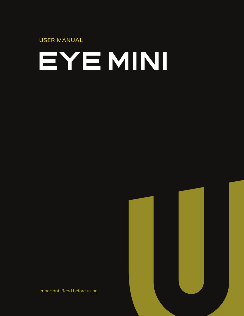 UNEEKOR EYE MINI USER MANUAL Pdf Download ManualsLib