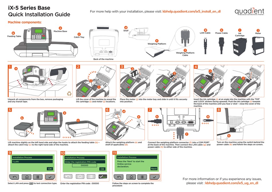 QUADIENT IX5 SERIES QUICK INSTALLATION MANUAL Pdf Download ManualsLib