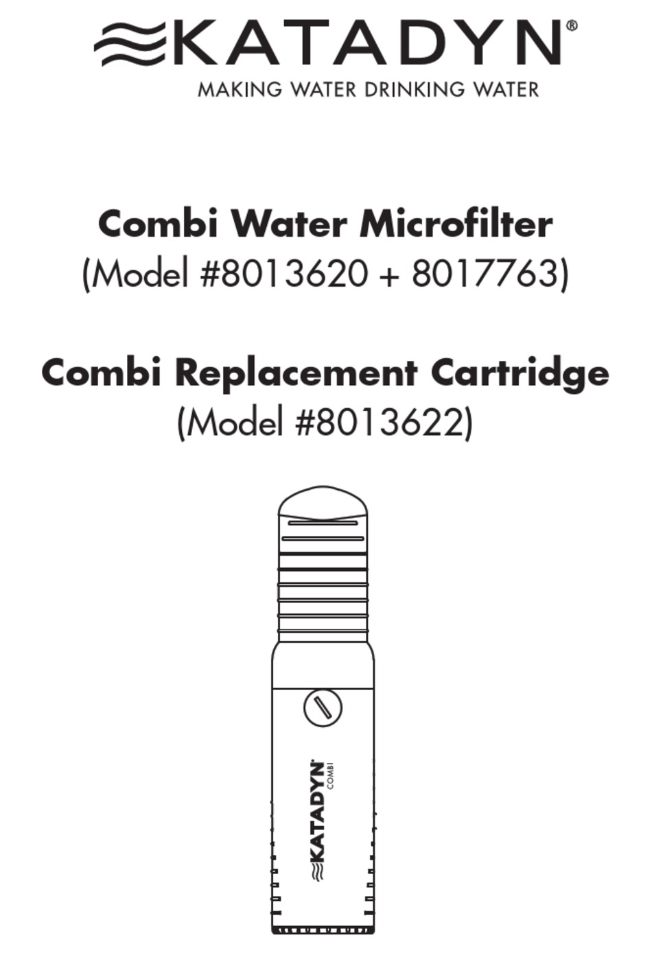 KATADYN COMBI 8013620 MANUAL Pdf Download ManualsLib