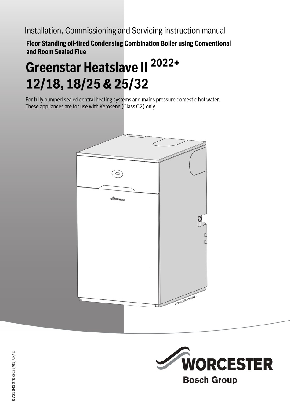 BOSCH WORCESTER GREENSTAR HEATSLAVE II 12/18 INSTALLATION