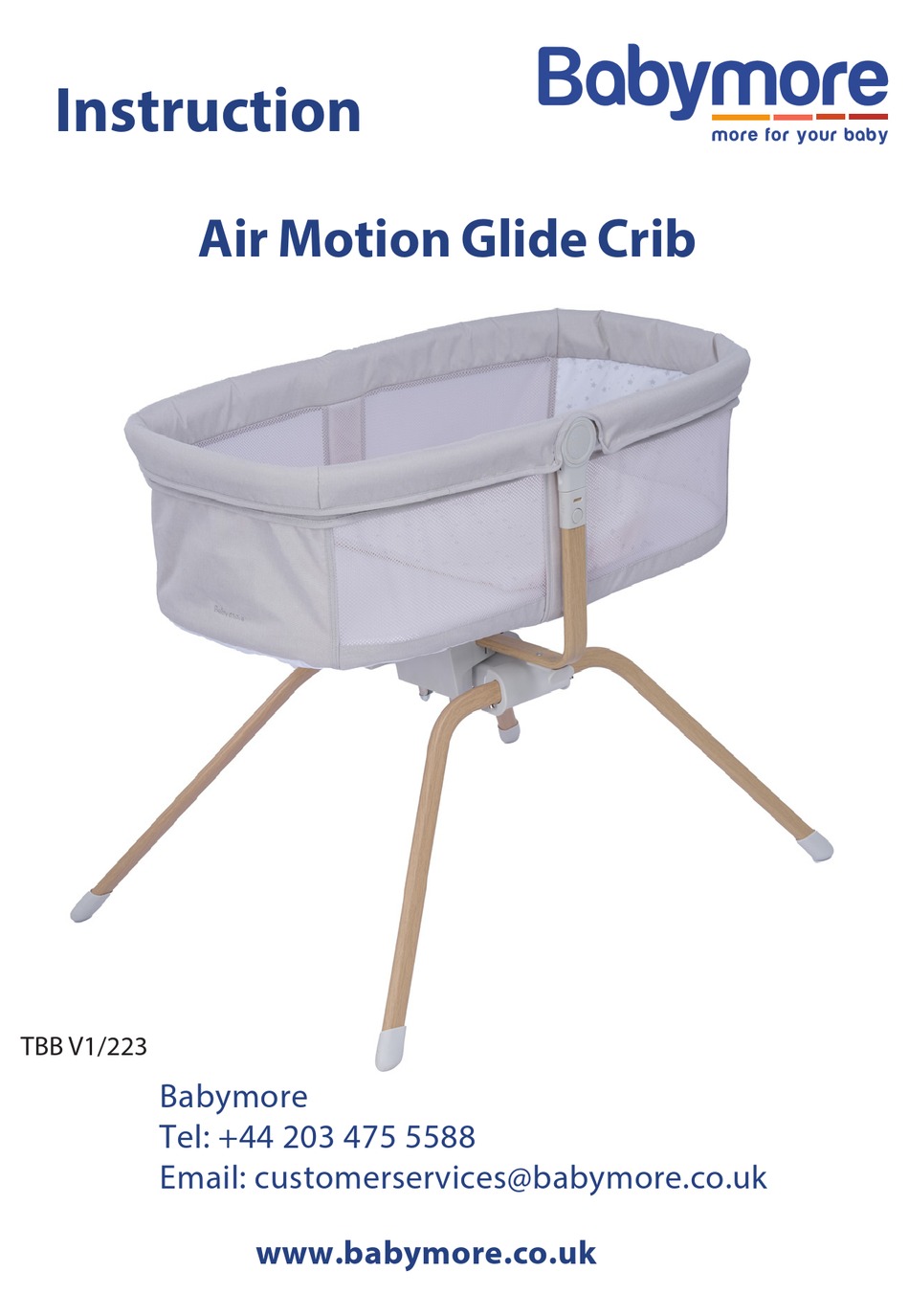 BABYMORE AIR MOTION CRIB INSTRUCTIONS MANUAL Pdf Download ManualsLib