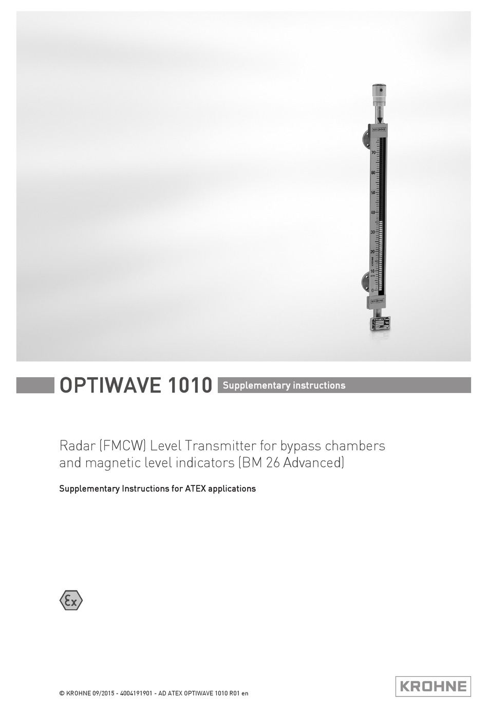 Krohne optiwave 7500c manual