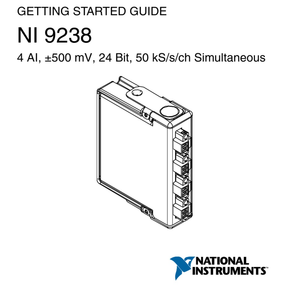 NATIONAL INSTRUMENTS NI-9238 GETTING STARTED MANUAL Pdf Download ...