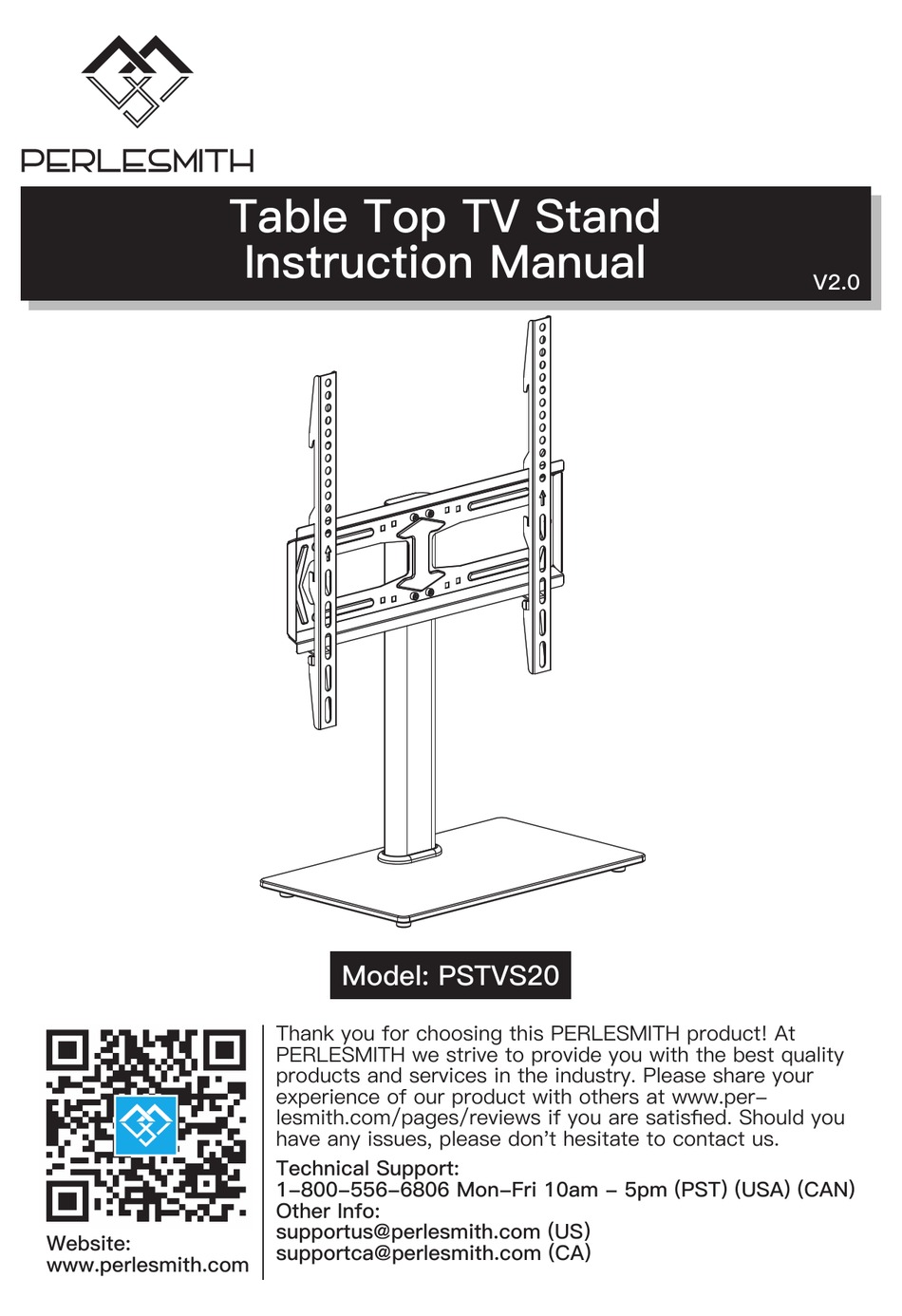 PERLESMITH PSTVS20 INSTRUCTION MANUAL Pdf Download ManualsLib