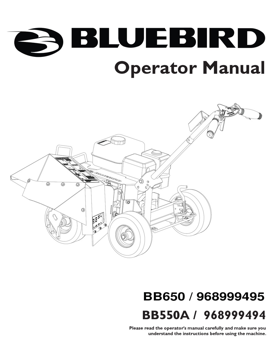 BLUEBIRD BB650 OPERATOR'S MANUAL Pdf Download ManualsLib