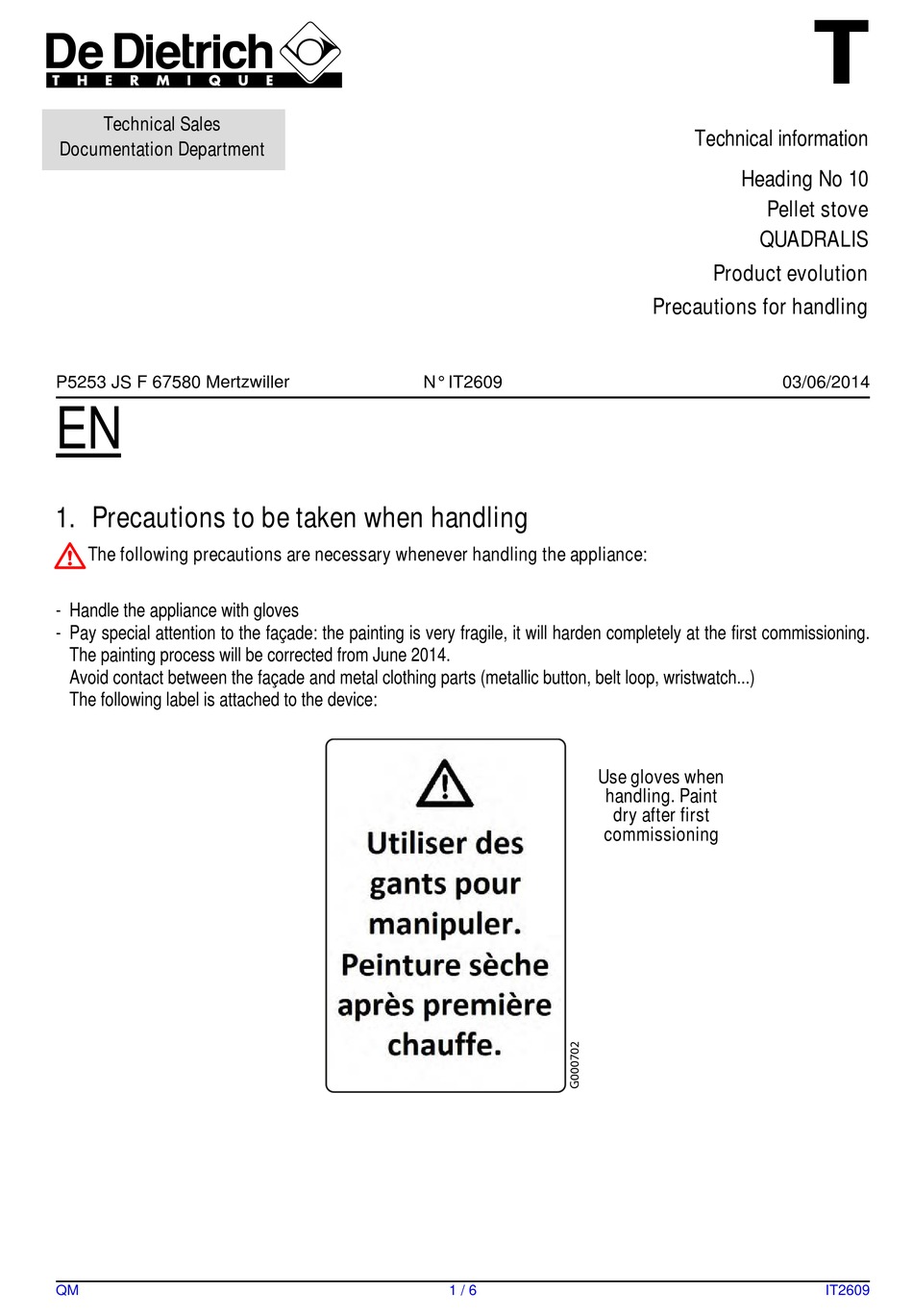 Table Of Contents - De Dietrich Thermique QUADRALIS PPA 8 Technical  Information [Page 7] | ManualsLib, image size:950x1369