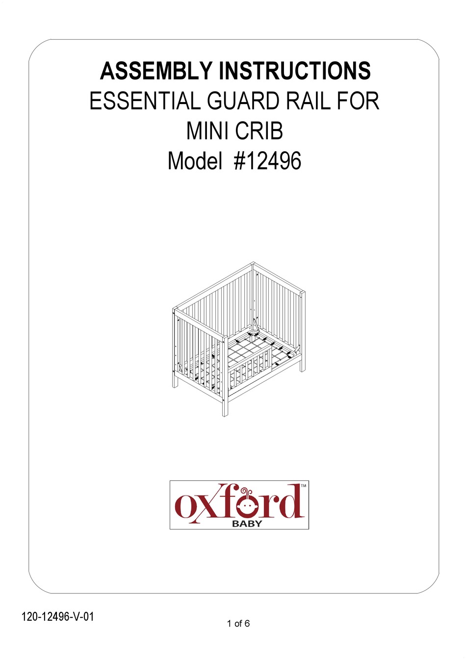 OXFORD BABY 12496 ASSEMBLY INSTRUCTIONS MANUAL Pdf Download ManualsLib